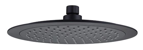OEM ABS プラスチック 丸 雨 シャワーヘッド 大型 マット 黒 浴室 コラム