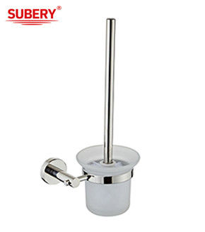 Oem Sus304 クロム製 トイレブラシホルダー ガラスの浴室用品 古典的な丸