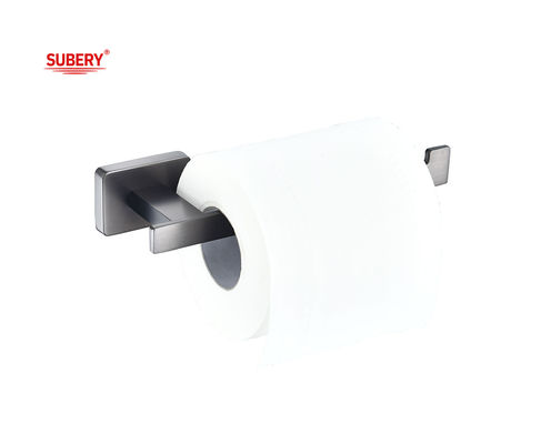 亜鉛 浴室 シングル トイレットロール 紙 銃柄 金属 色 OEM 亜鉛 ベース 直角形 デザイン クラシック